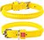 Фото Collar Классический Waudog Glamour 25-33 см / 8 мм желтый (22418)