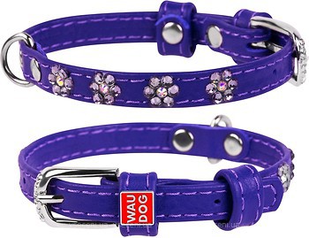 Фото Collar Классический Waudog Glamour 19-25 см / 9 мм фиолетовый (32539)