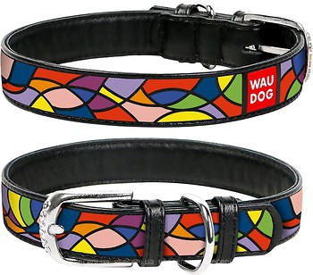 Фото Collar Класичний Waudog Design 38-49 см /25 мм чорний (36661)