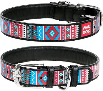 Фото Collar Класичний Waudog Design 38-49 см / 25 мм чорний (37761)