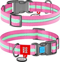 Фото Collar Класичний Waudog Nylon 31-49 см / 25 мм рожевий (45647)