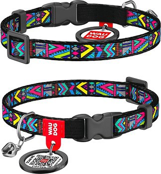 Фото Collar Классический Waudog Nylon 20-30 см / 10 мм черный (5270)