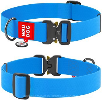 Фото Collar Классический Waudog Waterproof 43-70 см / 40 мм синий (28012)