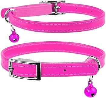 Фото Collar Классический Waudog Glamour 22-30 см / 9 мм розовый (32487)