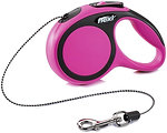 Фото Flexi Поводок-рулетка тросовая New Comfort XS 3 м / 8 кг pink