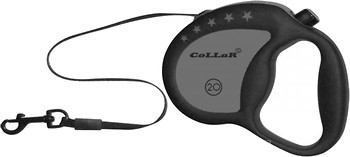 Фото Collar Поводок-рулетка ленточная Control M 4 м / 20 кг черный (81011)