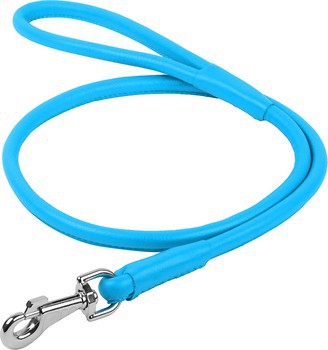 Фото Collar Поводок классический Waudog Glamour 1.22 м / 10 мм голубой (33782)