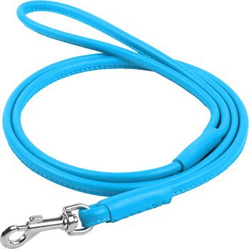 Фото Collar Повідок класичний Waudog Glamour 1.83 м / 10 мм блакитний (34402)