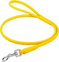 Фото Collar Поводок классический Waudog Glamour 1.22 м / 4 мм желтый (33888)