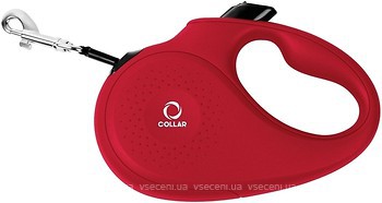 Фото Collar Повідок-рулетка стрічкова L 5 м / 50 кг червоний (81263)