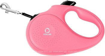 Фото Collar Поводок-рулетка ленточная L 5 м / 50 кг розовый (81267)