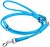 Фото Collar Поводок-перестежка Waudog Glamour 1.83 м / 10 мм голубой (33982)