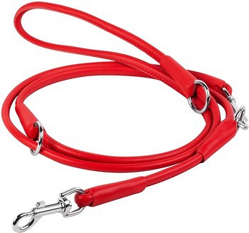 Фото Collar Повідок-перестібка Waudog Glamour 1.83 м / 10 мм червоний (33983)