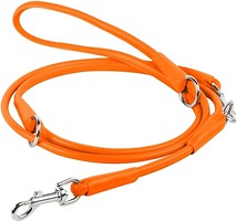 Фото Collar Поводок-перестежка Waudog Glamour 1.83 м / 10 мм оранжевый (33984)