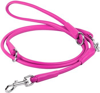 Фото Collar Повідок-перестібка Waudog Glamour 1.83 м / 10 мм рожевий (33987)