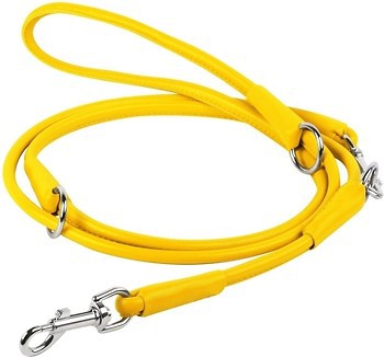 Фото Collar Повідок-перестібка Waudog Glamour 1.83 м / 10 мм жовтий (33988)