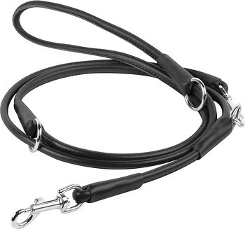 Фото Collar Повідок-перестібка Waudog Glamour 1.83 м / 6 мм чорний (33971)