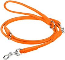 Фото Collar Поводок-перестежка Waudog Glamour 1.83 м / 6 мм оранжевый (33974)