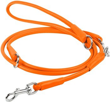 Фото Collar Повідок-перестібка Waudog Glamour 1.83 м / 6 мм помаранчевий (33974)