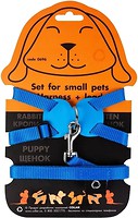 Фото Collar Шлея з повідцем Dog Extreme 30-45 см / 15 мм блакитний (06962)