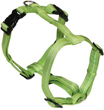 Фото Croci Шлея Soft Reflective H-Harness 65-80 см / 25 мм green