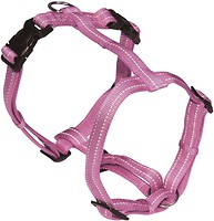 Фото Croci Шлея Soft Reflective H-Harness 65-80 см / 25 мм pink