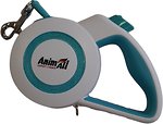 Фото AnimAll Поводок-рулетка ленточная Reflector 5 м / 25 кг голубая (143549)