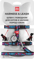 Фото Collar Шлея з повідцем Waudog Nylon 20-30 см / 25-40 см / 10 мм (5482)