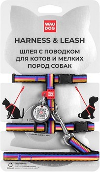 Фото Collar Шлея з повідцем Waudog Nylon 20-30 см / 25-40 см / 10 мм (5484)