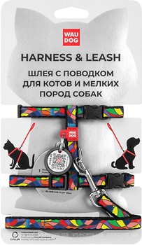 Фото Collar Шлея з повідцем Waudog Nylon 20-30 см / 25-40 см / 10 мм (5479)