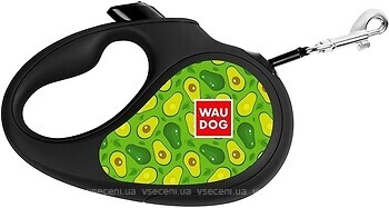 Фото Collar Повідок-рулетка стрічкова Waudog Printed M 5 м / 25 кг авокадо (8125-0048-01)