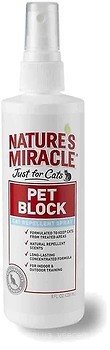 Фото 8in1 Відлякувач для кішок Nature's Miracle Pet Block Cat Repellent Spray 236 мл (680285/5779)