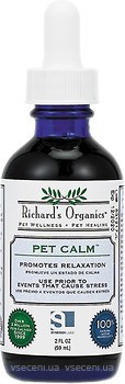 Фото SynergyLabs Антистрес для собак і кішок Richard's Organics Pet Calm 59 мл (FG00426)