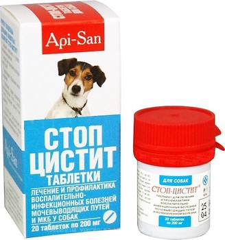Фото Api-San Таблетки Стоп-Цистит (Stop-Cystitis) 25 мг, 20 шт