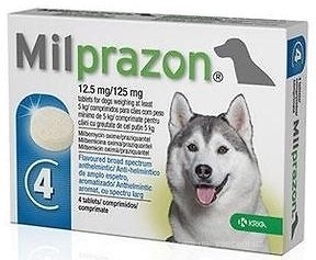 Фото KRKA Пігулки Мілпразон (Milprazon) для собак більше 5 кг, 4 шт