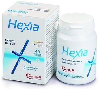 Фото Candioli Таблетки Hexia Contains Hemp Oil 40 шт