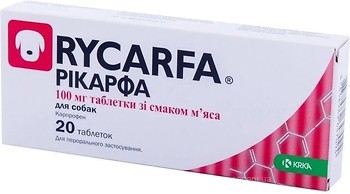 Фото KRKA Таблетки Рікарфа (Rycarfa) 100 мг, 20 шт