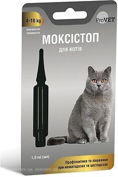 Фото Природа Краплі ProVet Моксистоп для котів 4-10 кг 1 шт