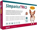 Фото Zoetis Пігулки Сімпаріка Тріо (Simparica Trio) 3 мг, 1.25-2.5 кг 1 шт