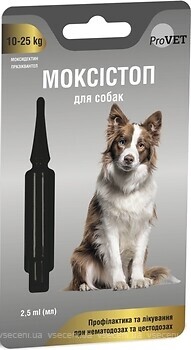 Фото Природа Капли ProVet Моксистоп для собак 10-25 кг 1 шт (PR241917)