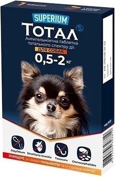 Фото Superium Пігулки Тотал 0.5-2 кг, 1 шт