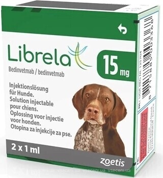 Фото Zoetis Раствор Либрела (Librela) 15 мг, 2 шт
