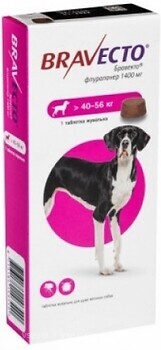 Фото Bravecto Пігулки від кліщів і бліх для собак 40-56 кг