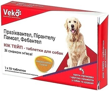 Фото Veko Пігулки Кік Тейп для собак 10 шт