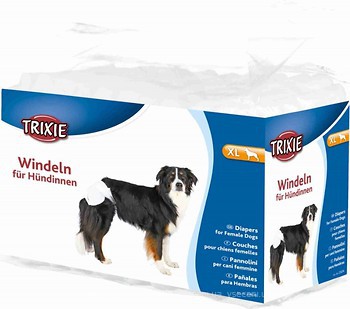 Фото Trixie Підгузки Diapers for Female Dogs XL 40-58 см 12 шт. (23636)