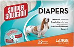 Фото Simple Solution Підгузки Disposable Diapers Large 45-57 см 12 шт. (SS10585)