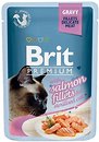 Фото Brit Premium Cat Pouch Sterilised Salmon Fillets in Gravy 85 г