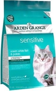Фото Arden Grange Adult Sensitive Cat Ocean White Fish and Potato 2 кг