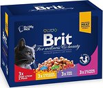 Фото Brit Premium Cat Pouch Family Plate Gravy 1.2 кг