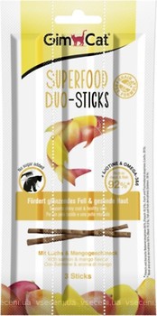 Фото GimCat Superfood Duo-Sticks Salmon & Mangotaste 3 шт. (420554)